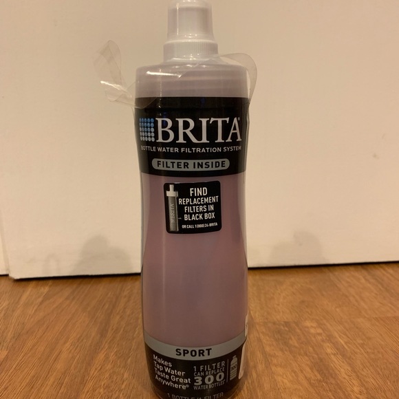 Lilac Brita 20 Ounce Sport Water Bottle with Filter BPA Freee